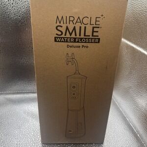 Miracle Smile Deluxe Pro Water Flosser Unique H-Shaped Flossing Heads NEW